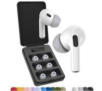Foam Masters - Almohadillas de Espuma viscoelástica para AirPods Pro de 1ª y 2ª generación, 3 Pares, Nueva versión 4.0, Black Magic, cómodas, seguras, Mejor cancelación de Ruido, Almohadillas de