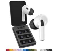Foam Masters - Almohadillas de Espuma viscoelástica para AirPods Pro de 1ª y 2ª generación, 3 Pares, Nueva versión 4.0, Black Magic, cómodas, seguras, Mejor cancelación de Ruido, Almohadillas de