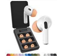 Foam Masters - Almohadillas de Espuma viscoelástica Ultra Premium para AirPods Pro de 1ª y 2ª generación | 3 Pares | Black Magic Ver 6.0 | Seguras | Comodidad | Mejor cancelación de Ruido |