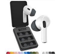 Foam Masters - Tapones para los oídos de Espuma viscoelástica Ultra Premium para AirPods Pro 1ª y 2ª generación, 3 Pares, Black Magic Ver 6.0, Seguros, Comodidad, Mejor cancelación de Ruido, Botones