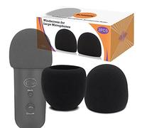 Foam Microphone Windscreen for Blue Yeti - Professional Pop Filter for 2.5 Inch Diameter Microphones Sponge Mic Cover 2Pcs