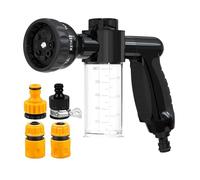 Foam Nozzle Sprayer - Portable Hose Attachment, Snow Foam Applicator, Ergonomic Handle, Multi-Purpose Water jjet Tool | Flower Beds, Vegetable Gardens, Driveway Cleaning, Pressure Water Flow, Outdoor