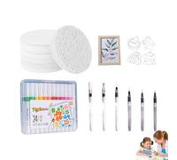 Foam Paint Kit - Foam Texture Painting Kit | 3d Texture Drawing Toy | Creative Preschool Learning Activities | Educational Handcraft Activities for Home School Classes Handcraft Projects