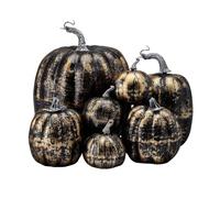 Foam Pumpkins, Faux Harvest Set, Artificial Vegetable Decor, Indoor Outdoor Display, Kitchen Table Accent, Porch Fall Arrangement, for Thanksgiving Holiday Decoration, Home Seasonal Accessory