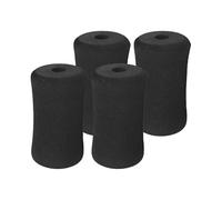 FOAM ROLERA DE ADMABILIDAD, PADS DE PIEMAS DE ESPOCIONA - Cubierta de tubo negro de 4 buffer de rolleros de 4 paquetes - Equipo de acondicionamiento físico, accesorios de la máquina de ejercicios, equ