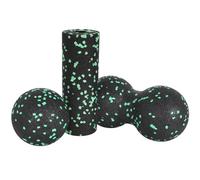 Foam Roller Masaje Kit, Rodillo Miofascial EPP Mini, Bola, Bola Doble, Rodillo para Automasaje, Cilindro para Masajes Musculares, Juego de Fascia, para Yoga, Fitness, Pilates, Cilindro