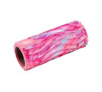 foam roller Rodillo de espuma for ejercicio Yoga, masaje músculos corporales, relajación, columna con gradiente iridiscente, equipo Fitness for el hogar para Espalda Piernas y Yoga(33cm pink purple)