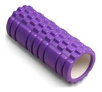 Foam Roller Rodillo Masaje Muscular Multiuso para Estiramientos Espalda Lumbar para Yoga Pilates Fisioterapia Rulo Fitness Automasaje Piernas y Entrenamiento Gimnasio 33x14 Morado - DRUNA