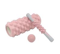 Foam Roller Set - High Density Stick and Ball, Anti Slip Muscle Massage Rollers for Yoga Pilates, Recovery Strength Training | Home Gym Dorm Apartment Travel Relaxation Exercise Aid Fitness Equipment