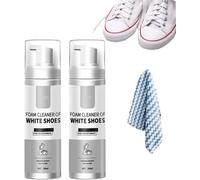 Foam Shoe Cleaner, Water-Free Foam Shoe Cleaner for White Shoes, Multi-functional Cleaning and Stain Removal Cream, Convenint and Quick Easily to Carry Sneaker Cleaning Kits for Various Fabrics (1)