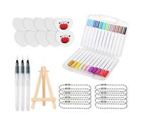 Foam Texture Painting Kit - 20 Color Paint Pens, Creative Dimensional Art Markers, Expanding Heat Activated Bubble Effect, Childrens Crafting Stationery for Classroom Projects Creative Drawing