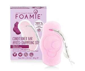 Foamie Acondicionador sólido con bayas de acai para cabellos finos y falta de volumen 100% vegano y sin plástico para un pelo con volumen 80 g