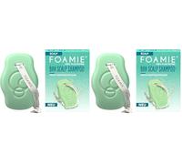 Foamie Champú Sólido SCALP - Anticaspa con Ácido Salicílico (BHA) & Extracto de Flor de Malva - Exfoliación Suave, Hidratación & Equilibrio - Vegan, Sin Plástico & pH Neutro, 80g (Paquete de 2)