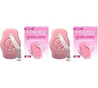 Foamie Champú sólido STRENGTH con niacinamida, volumen de champú para cabello fino y fino, niacina y extractos de arroz para una protección y fortalecimiento intensivos, 80 g (Paquete de 2)