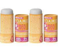 Foamie Desodorante Sólido para Mujeres "Happy Day" - Nueva formulación - Deo Stick con fragancia floral, desodorante eficaz 48h sin aluminio - stick desodorante vegano & sin plástico, 40g