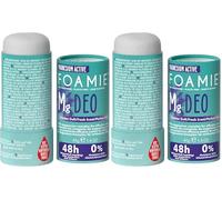 Foamie Desodorante Sólido “Rain In The Woods” en Barra 40g - Fragancia Fresca de 48h, Vegano, Sin Aluminio ni Alcohol, 0% Plástico, para un cuidado natural y sostenible, 40g (Paquete de 2)