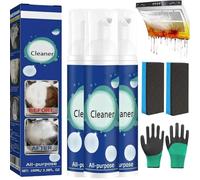 Foaming Heavy Oil Stain Cleaning Spray,Multipurpose Rinse Free Foam Cleaner,Foam Cleaner All Purpose,for Cleaning Pots,Stoves,Pot Bottoms,Ventilators,Etc