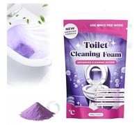 Foaming Toilet Bowl Cleaner Powder-Self-Activating Purple Foam Deep Clean, Removes Hard-Water Rings, Limescale & Stains, Minimal Scrub, Septic-Safe Multi-Surface Bathroom Cleaner, 100g/3.52oz(1pack)