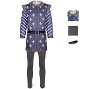 Foanja Charming Príncipe Disfraz Hombre Cosplay Monstruo Shrek Charming Príncipe Traje Top y Pantalón Cinturón para Dress up Halloween Carnaval Cumpleaños Fiesta Mascarada Fancy Costume