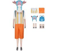 Foanja Chopper Disfraz Hombre Cosplay Anime Rey de Ladrones Tony Tony Chopper Traje con Gorro Guante Calcetine y Bolsa para Dress up Halloween Carnaval Cumpleaños Fiesta Mascarada Fancy Costume