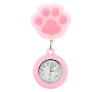 Fob Relojes para Enfermeras, Relojes de Pecho de Enfermera, Reloj Digital con Clip, Reloj Solapa para Médicos, R-eloj Enfermería con Indicador Luminoso, Silicona Cubierta, Estetoscopio, R-eloj Fob