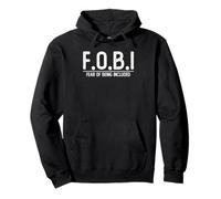 FOBI Fear of Being Included | Introvert | Cynicism Sudadera con Capucha
