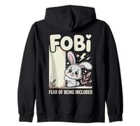 FOBI Miedo a ser Incluido Conejito Adorable Propietario Sudadera con Capucha