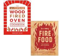 Foblit ltd El Libro de Cocina definitivo para hornos de leña de Genevieve Taylor & Fire Food El Libro de Cocina definitivo para barbacoas de Christian Stevenson Juego de colección de 2 Libros