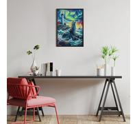 Foca del Faro de Aurora Boreal Puzzles 300 Piezas Juguete Educativo 3D Interactivo Animales y Plantas Rompecabezas Familiar para Toda La Familia Entretenimiento Creativo Decorativo 300 PCS