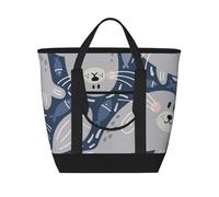 Foca linda,Bolsas de almuerzo de gran capacidad, bolsa de mano térmica para mujeres, hombres, trabajo, picnic, viajes.