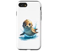 Foca saltarina - Diseño tierno de Animal Marino Carcasa para iPhone SE (2020) / 7/8