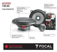 Focal 130AS 13 Cm (5.25") Set De Altavoces Compuestos De 2 Vías 100 Watt