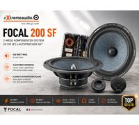 Focal 200 SF 2 vías 20 cm (8") componentes altavoces conjunto serie Slatefiber