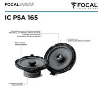 Focal IC PSA165 2 Vías Engatusar Altavoz Citroen DS 3 Crossback Frontal, Trasero