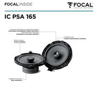 Focal IC PSA165 2 Vías Engatusar Altavoz Citroen DS 3 Crossback Frontal, Trasero