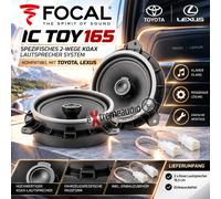 Focal Altavoz coaxial IC TOY 165 16,5 cm compatible con puertas Toyota Altis 2013-2018