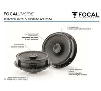 Focal ICVW165 Inside 16,5 cm Altavoz Audi A2 1999 - 2005 Puerta delantera / t...