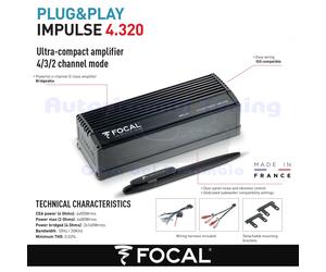 FOCAL IMPULSE 4.320 Amplificador Clase D Compacto 4X55W RMS 4CH
