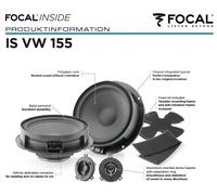 Focal ISVW155 Inside 2-Wege Compo 15,5 cm Volkswagen VW Jetta VI MKVI 2010-2014