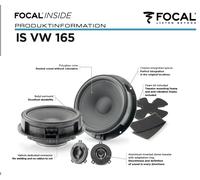 Focal IS VW165 Altavoz Cajas Enchufe N` Jugar para VW Seat Skoda Delant. Trasero