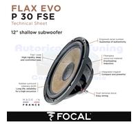 FOCAL P30FSE Flax EVO Subwoofer 12"/30 Cm 600 Watt - 300 Wrms 4 Ohm