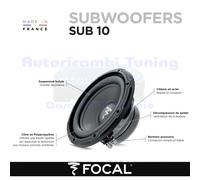 FOCAL SUB10 Subwoofer De 10" - 25cm De 4 Ohm 500w 250 Wrms