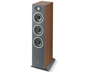 Focal Theva No.2 - Altavoz Delgado de pie de 3 vías con Controladores de Altavoz de 5 Pulgadas (Madera Oscura)
