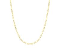 FOCALOOK Cadena Apilable Clip de Papel Oro 18K con Colgante Collar Mujer Acero Inoxidable 316L 3mm 40cm Joyería Simple Madre Pareja Regalo Navidad Año Nuevo