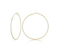 FOCALOOK Pendientes Aros Mujer Acero Inoxidable 316L Aros Finos Clip 30mm/50mm/70mm/1000mm de Tamaños Hoop Earings de Moda para Oreja