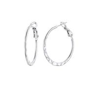 FOCALOOK Pendientes Grandes Mujer Acero Inoxidable 316L Aros Finos 60mm Hoop Earings Piercing Oreja Joyería Rock de Moda Madre Pareja