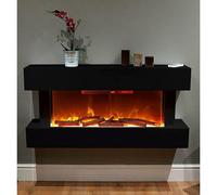 Focalpoint Chimenea eléctrica Ashford Wall Suite (Negro) + Garantía BAUHAUS 5 años para equipos eléctricos y motorizados