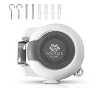 FOCARIS Home Tendedero Extensible Pared Tendedero 30 Metros + 30 kg máx. repartidos en 2 Cuerdas Alta Capacidad secador Ropa Fácil instalación Kit instalación Completo Packaging presentación Regalo