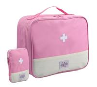 Focenat 2 Piezas Botiquín de Primeros Auxilios, Bolsa de Medicamentos, Kit Primeros Auxilios Impermeable, Bolsa Emergencias Médicas para Hogar, Oficina, Viaje, Camping, Coche