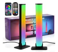 Focenat 2PCS Smart Luces LED, RGB Barras de Luces LED para Juegos, Retroiluminación de TV, RGB Lámpara Gaming Sync con Música, Control de APP, Luz Ambiental para Gmaing, PC, Decoración de Habitaciones